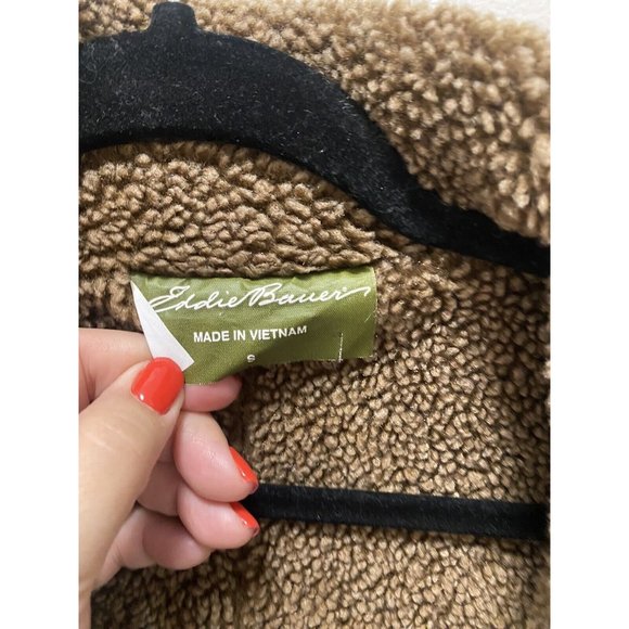 Eddie Bauer Sherpa Faux‎ Shearling Reversible Trench - Picture 4 of 5